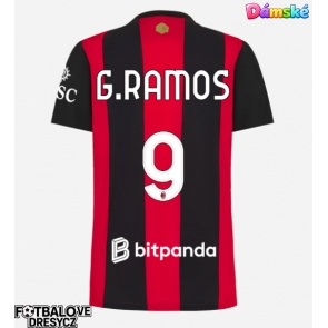 AC Milan Goncalo Ramos #9 Dámské Domácí Dres 2026-27 Krátký Rukáv AC Milan Goncalo Ramos #9 Dámské Domácí Dres 2026-27 Krátký Rukáv